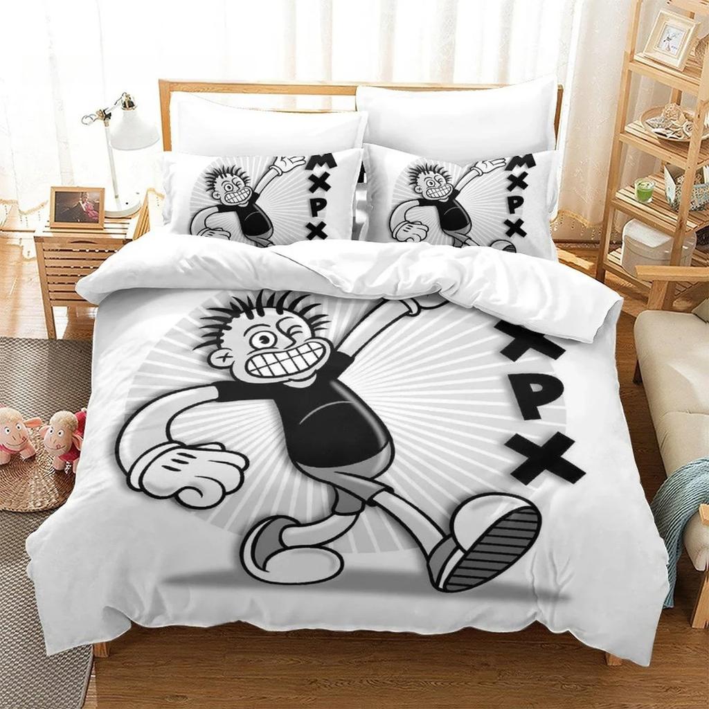 3D-printad Rockmusik Mxpx Sängkläder Set Enkel Tvåbädds Full Queen King Size Sängset Vuxen Barn Sovrum Påslakan Set Hemtextilier