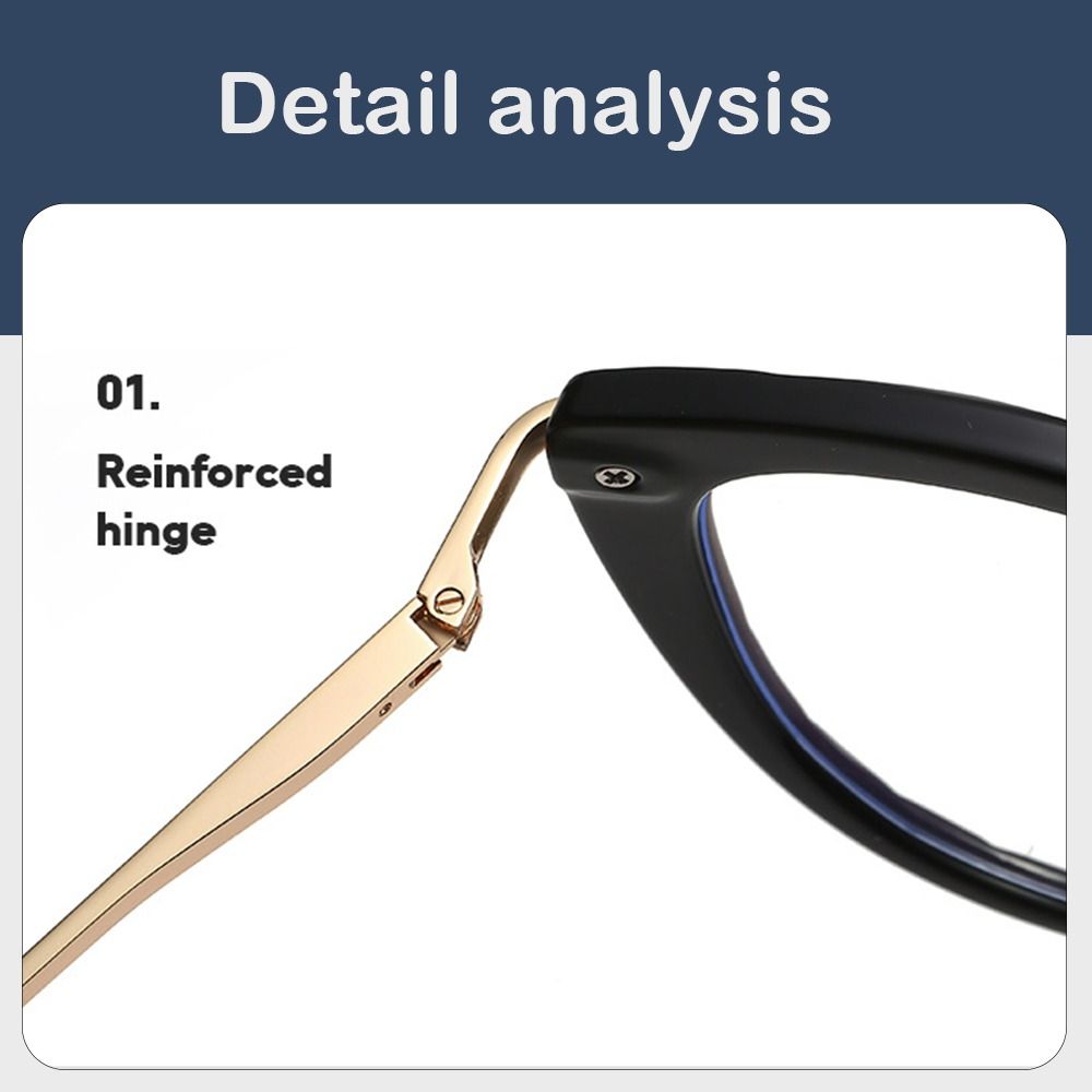 Reading Glass Oversized Eyeglasses Durable Anti-Blue Light Glasses Women Computer Goggles Ultra Light Frame Glass