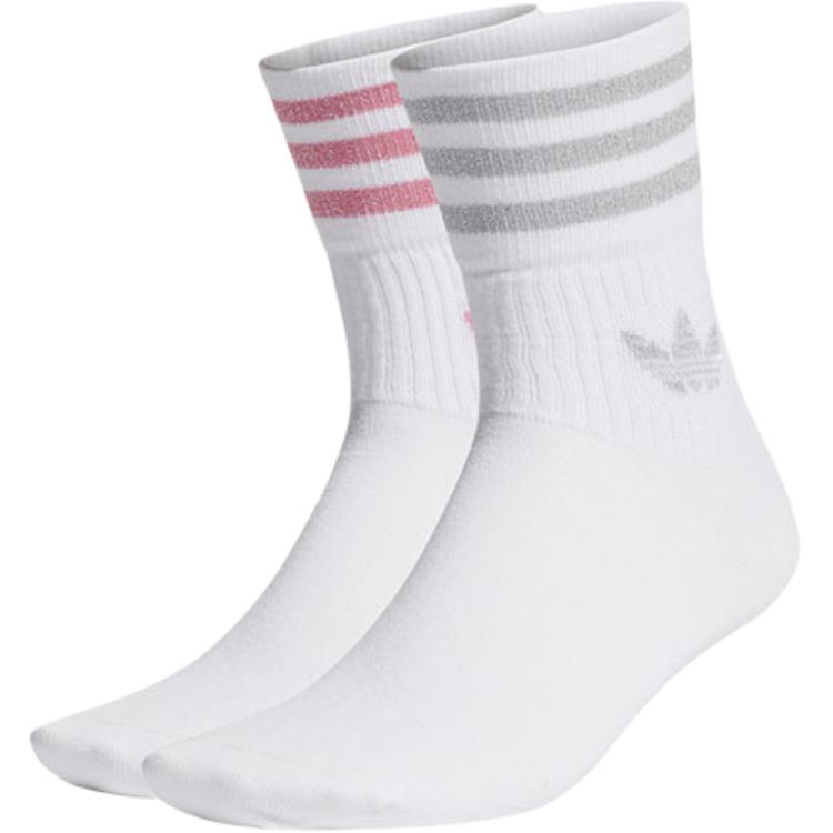 Adidas Originals Glitte Crew Socks Women s 2 Pack White H37064 M