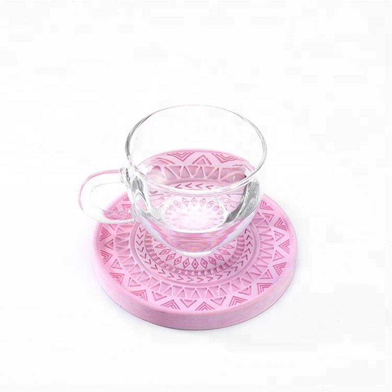 Mandala Diy Homemade Mold Coaster Crystal Dripping for Creative Silicone Mold Crystal Drip Placemat Mold for Diy Craft