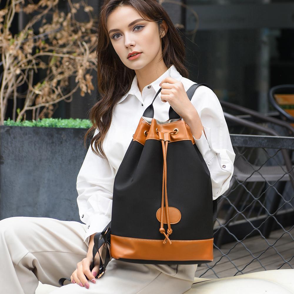 Женская сумка-ведро на шнурке — фото 5