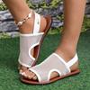 Foreign Trade Solid Color Mesh Cool Slippers Women's Large Size Summer Breathable Mesh Flat Bottom Women's Cool Slippers Manufacturer