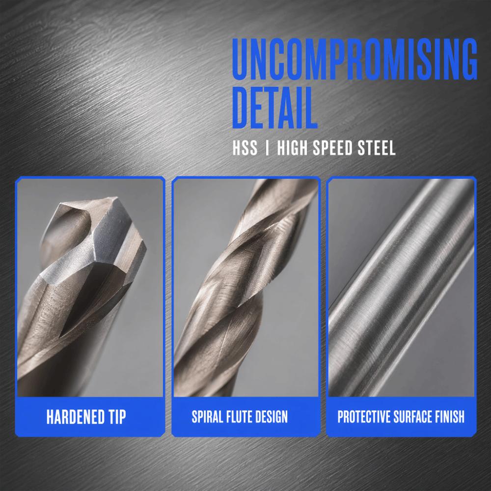 2 Stück HSS-Material Spiralbohrer 3 mm Durchmesser Extra Langer Bohrer Spiralbohrer Für die Holzbearbeitung