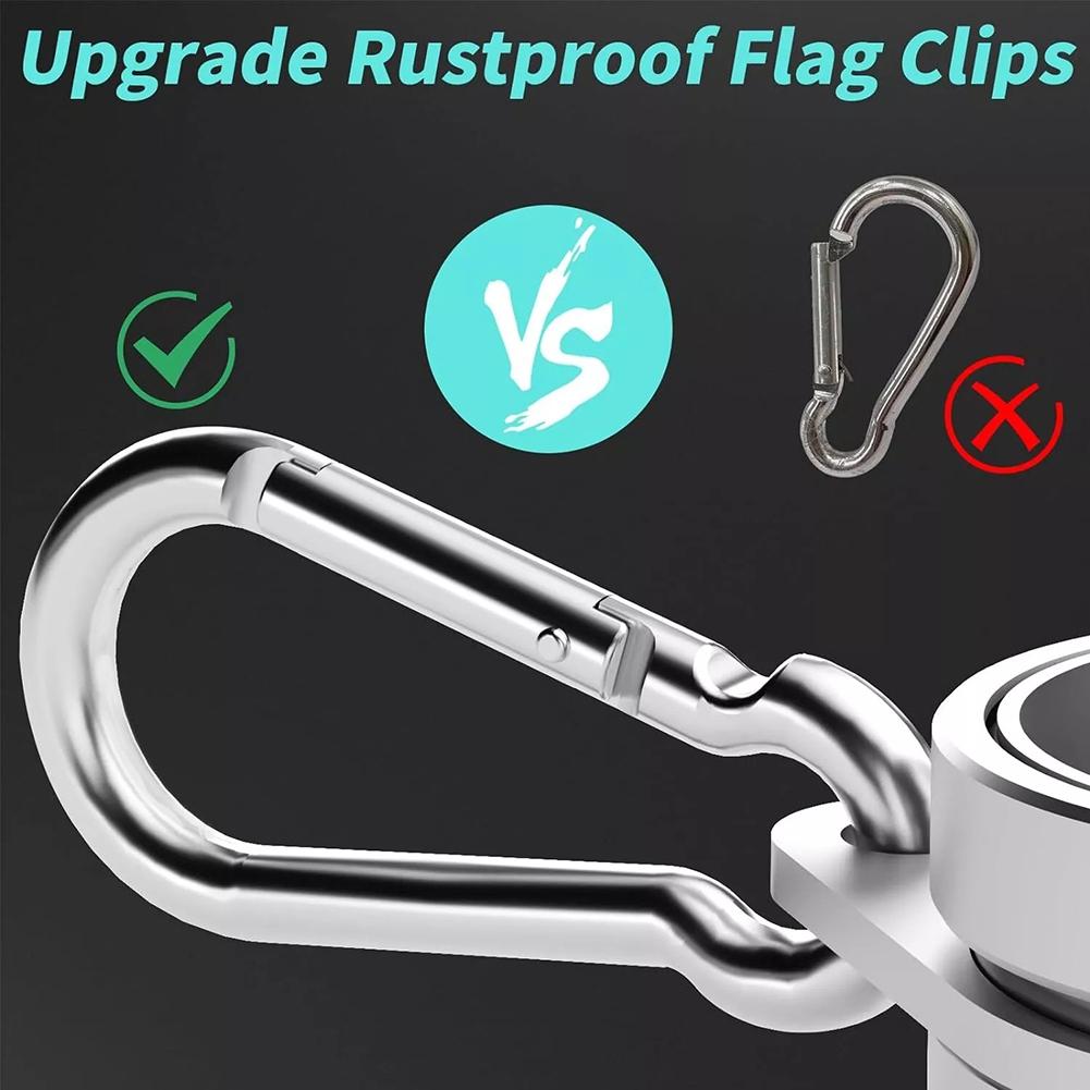 Anel para Mastro de Bandeira em Liga de Alumínio Com Características Internas à Prova de Ferrugem