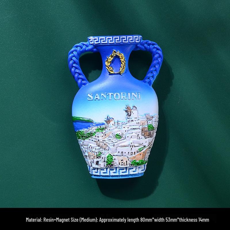 3D City Travel Souvenir Magnets: European and Global Regions