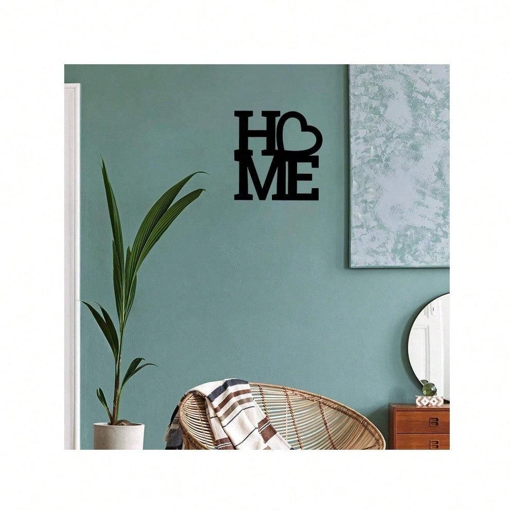 Metal Wall Art Letters 1pc, Iron Home Decor, Black Silhouette Wall Decoration, Abstract Metal Wall Art, Modern Hanging Ornament