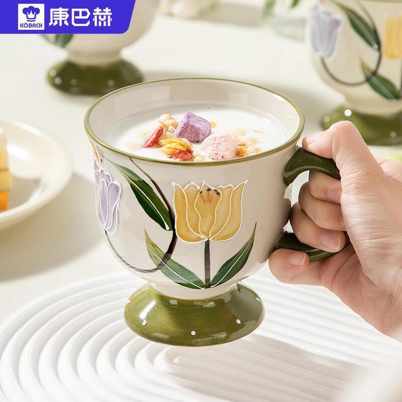 Kobach Hand-Painted Underglaze Ceramic Soup Bowl