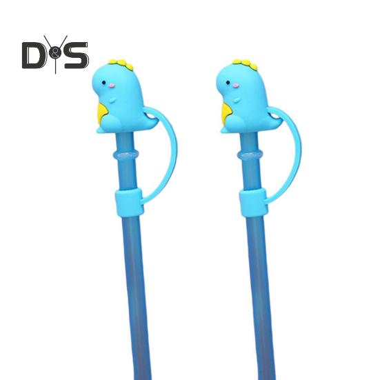 

2шт силиконовые соломенные крышки милые милые соломенные пылезащитные чехлы