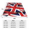 Vintage UK British Flag Sherpa  Blankets Soft Warm Flannel Throw Blanket Bedding for Bed Living room Picnic Travel Home Couch