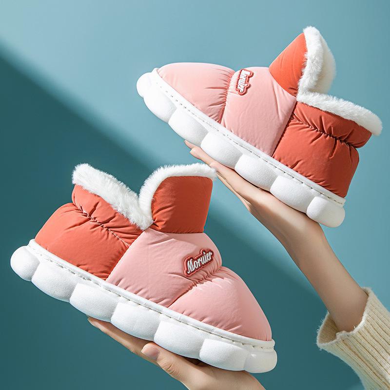 

Уютные хлопковые тапочки в тон: Нескользящий плюш для детей и взрослых, размеры от маленького до большого, идеально подходит для дома 38-39 yards розовый