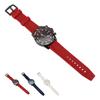 Multifunctional Quartz Watch Silicone Strap Fashion Date Luminous Water Resistant Casual Men Wristwa