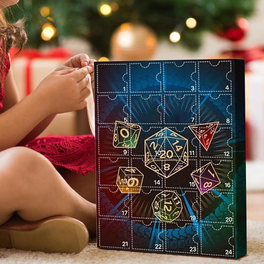 Dungeons Dragons Würfel Adventskalender 2025 24 Tage Countdown bis Weihnachten Set