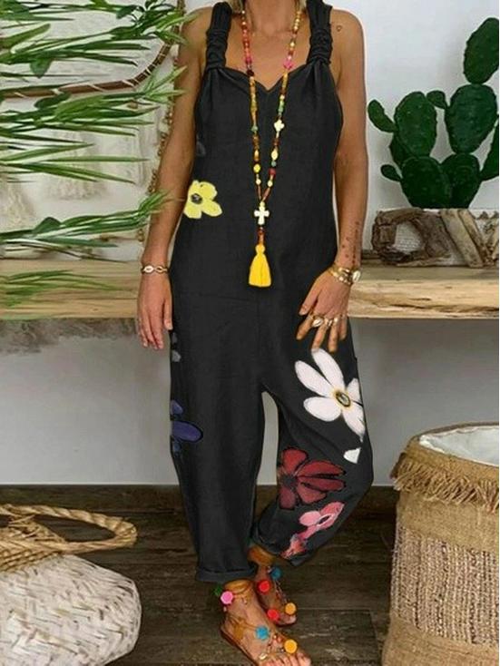 Salopetă largă casual de in plus size (2021)