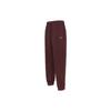 Nike Letter Print High Waist Drawstring Loose Knit Sports Pants Women Bottoms Burgundy FV8446-652