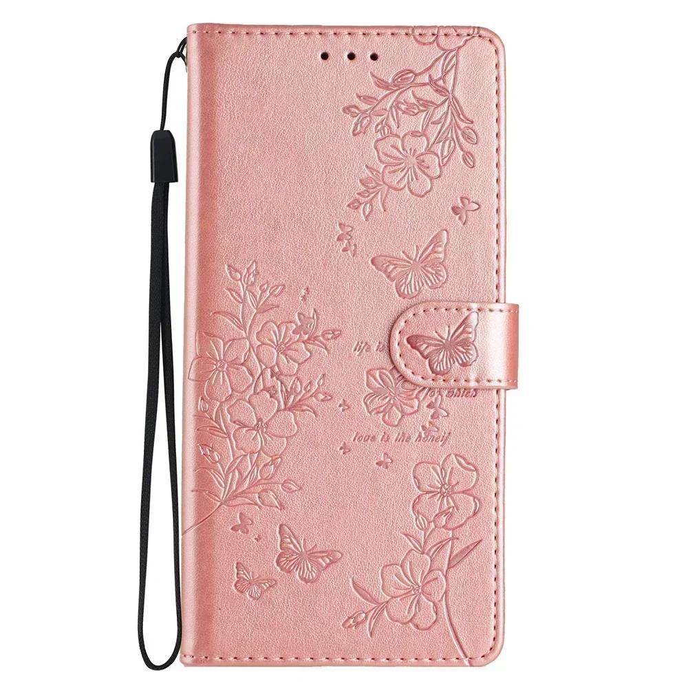 Elegant Leather Wallet Case For Samsung Galaxy S26 Pro S25 Edge S24 S23 FE S22 Plus Ultra Card Storage Holder Flip Phone Cover