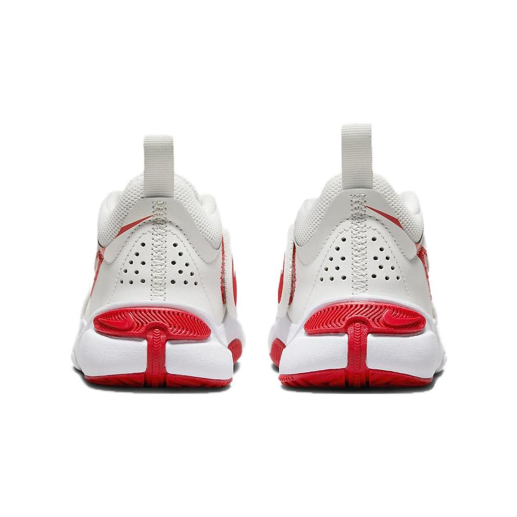 Nike Team Hustle D11 PS Summit White Track Κόκκινα παιδικά αθλητικά παπούτσια DV8994-102