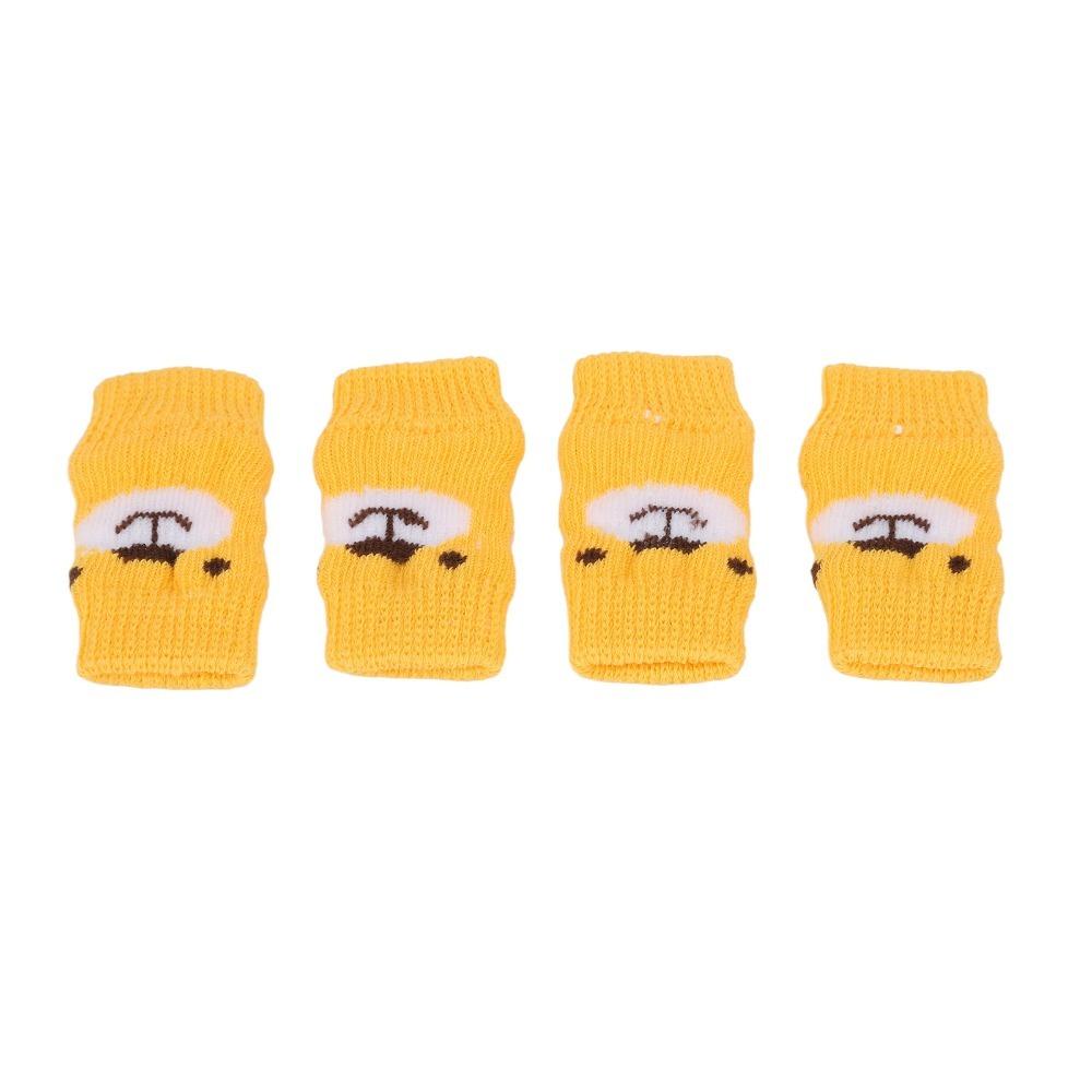 4pcs Non Slip Pet Socks Stretchy Pet Joint Sleeve Easy On Off Dog Leg Sleeve  Home Indoor Use