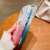 Transparente Handyhülle mit Farbverlauf für iPhone 14 13 12 11 Pro Max 14pro 14 Plus, stoßfeste Stoßstange, weiche Silikon-Rückseite