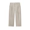 HAUT TON Men's Bamboo Texture Linen Blend Casual Trousers