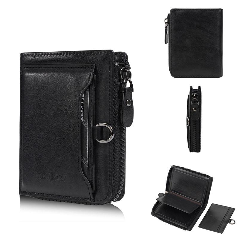 Baellerry Vintage Design Short Wallets for Men Man Business Driver's License ID Card Holder Coin Purse