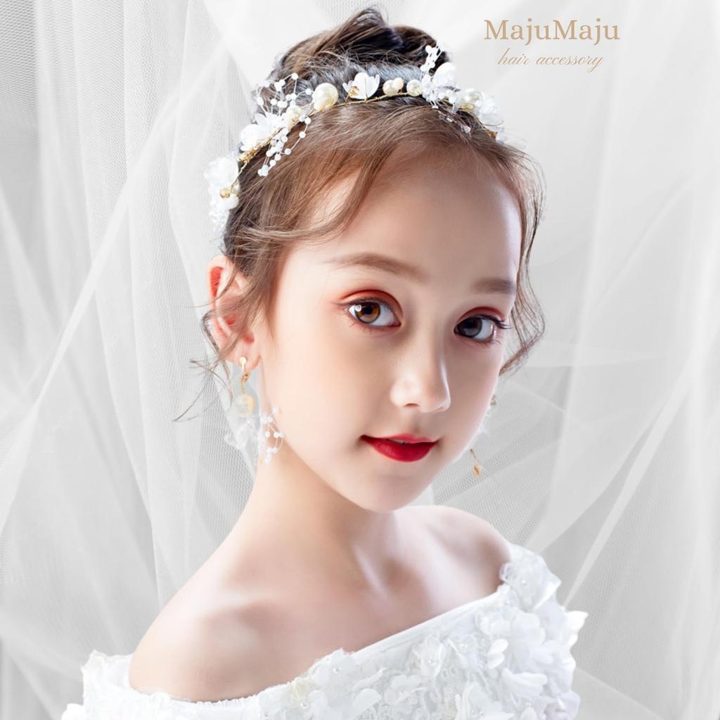 Hair Accessories Piano Recital Head Dress Girls Children Handmade Arrangement Hair Ornament [MajuMaju] (B) (PHD18)