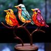 Acrylic Hummingbird Bird Wall Artwork Decor for Home Garden Decorative Outdoor Statues Sculptures Miniatures Ornaments Bedroom