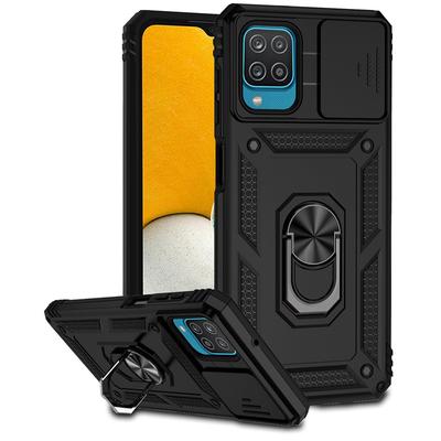 Armor Slide Camera Case For Samsung Galaxy A12 A22 A32 A52 A72 M33 M53 M23 Magnet Holder Ring Cover For GalaxyA52S  A 32 Funda