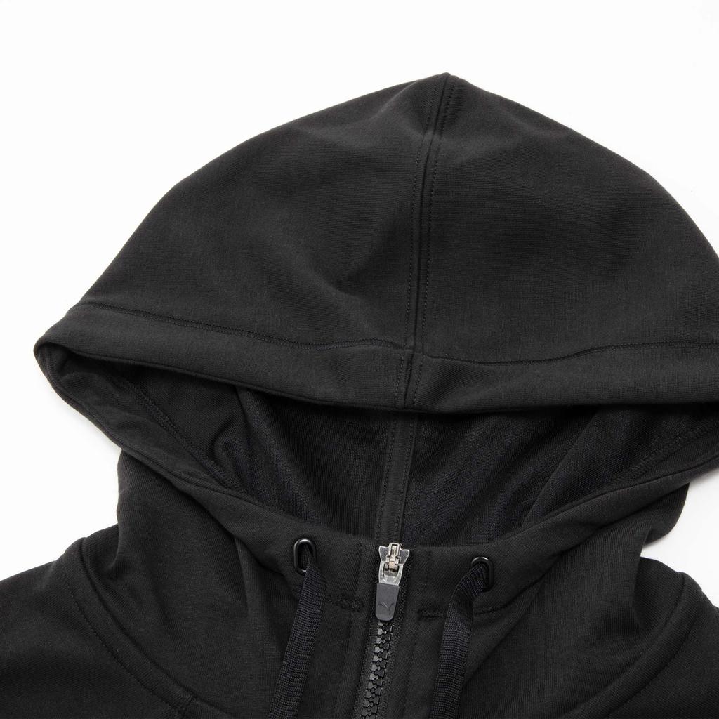 Puma Modern Sports 1/8 Zip Hoodie Solid Color Long Sleeve Sweatshirt Women Hoodies Black 675610-01