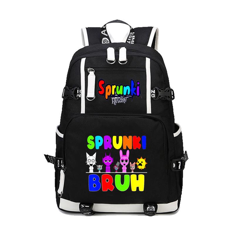 Sprunki Rhythmusbox Spiel Thema Schulrucksack Teenager Schüler Tasche Große Kapazität