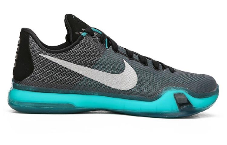 Nike Kobe 10 Liberty Kobe Lace Up Slip Resistant Lightweight Non slip Lightweight Low top Performance Basketball Shoes 745334-002