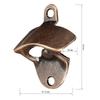 5PCS Wall Mounted Beer Bottle Opener Zinc Alloy Soda Beer Wine Bottle Opener Vintage Heavy Duty Bottle Opener for Kitchen Party 6