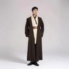 Men's Costume Robe Male Jedi Knight Tunic Costume Hooded Full Set Halloween Cosplay Cloak