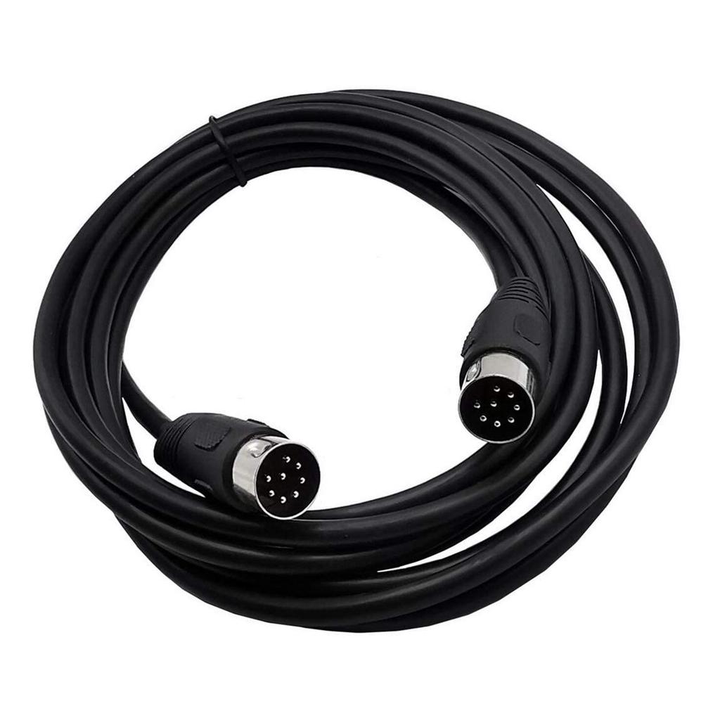Rosebe DIN Connector Male To Male MIDI Cable Compatible with DIN Speaker MIDI Extension Cable 8-Pin 8-Pin (3m) 8-PIN Cables,