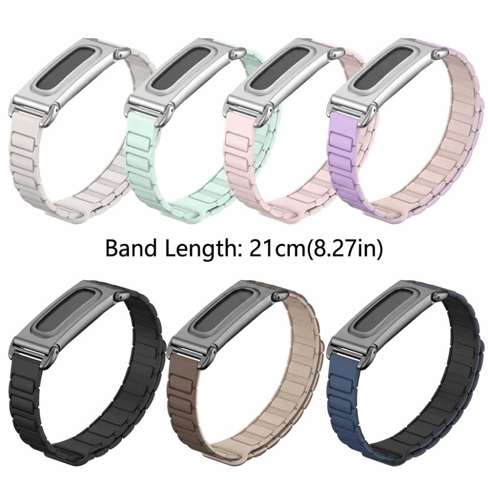 With Metal Case Silicone Watch Band Wristband Bracelet for Google Fitbit Air Smart Band Accessories