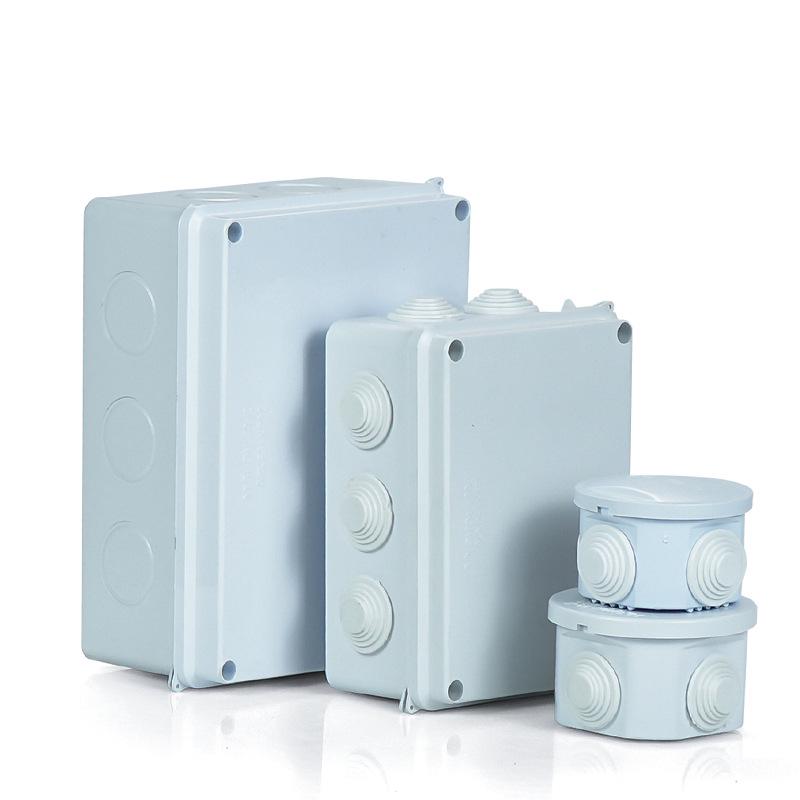 Outdoor ABS Plastic Waterproof Junction Box, Dustproof Cable Distribution, Rainproof R-Type Monitoring Box.