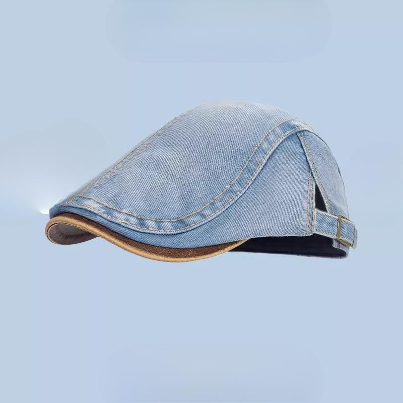 

Японская весенне-летняя ретро джинсовая шляпа для стирки для девочки в британском стиле, маленькая беретка на лицо, шляпа для большой головы