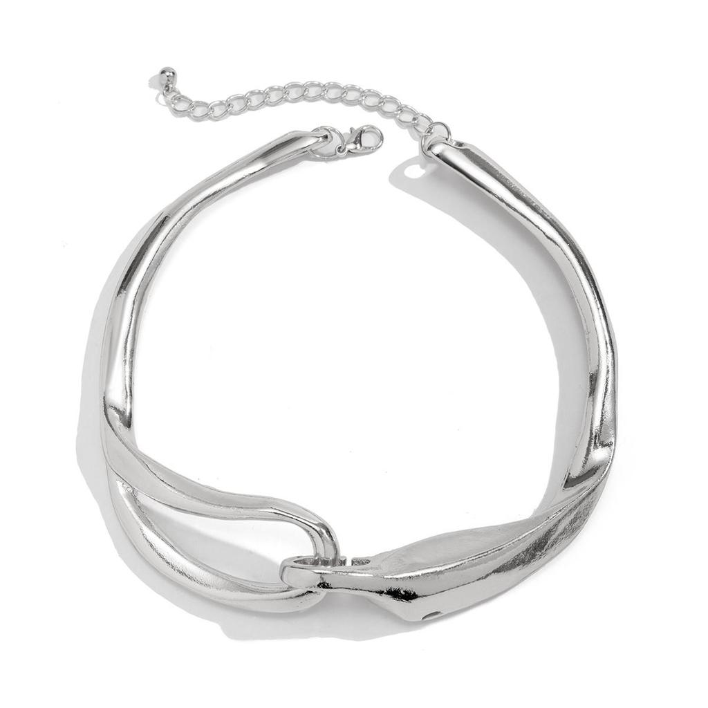 Punk Style Abstract Collar For Women, Personalized Geometric Sweet And Cool Style Collarbone Chain, Niche Design Accessories.