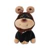 Plush Bee Dog Car Ornament - Cute Lying Doll for Console Display