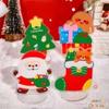 1 Piece Cartoon Christmas Metal Santa Claus Acrylic Pendant Bookmark School Office Supplies Bookmarks Cute Stationery