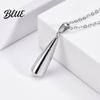 Fragrance Holder Necklace Pendant Twist-Open Design Stainless Steel Water Drop