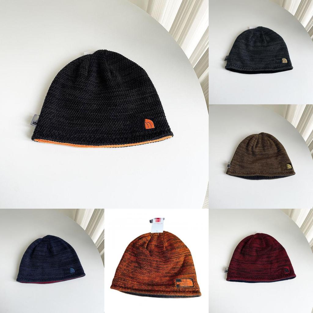 Adult Winter Knit Cap Doublesided Letter Embroidery Windproof Waterproof For Men