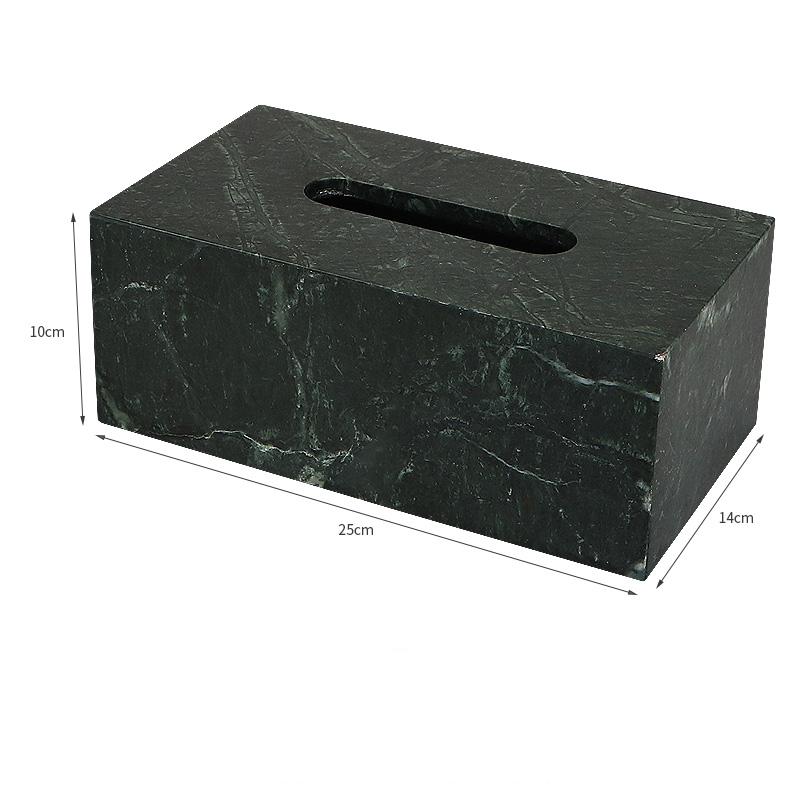 

Factory Outlet 25x14x10CM кубовидная коробка из натурального мрамора, большой ящик для хранения салфеток