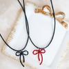 Vibrant Bowknot Pendant Necklace Ladies Fashion Bowknot Pendant Necklace Versatile Jewelry for Dating and Wedding