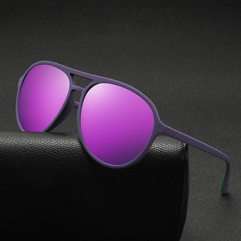 New Trendy Gradient Legs Oversized Pilot Polarized Sunglasses Men Brand Design Vintage Driving Sun Glasses Women Shades UV400