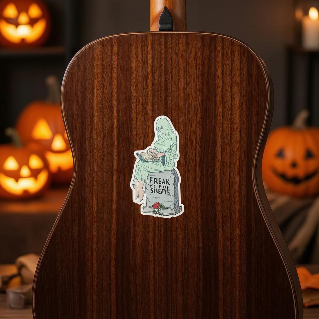 Outdoor Halloween Sticker 50 Pcs Stickers, Gothic Style Waterproof Spooky Pumpkin Bat Ghost Witch Holiday Gifts for Kids Teens Adults