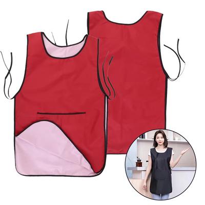 Waterproof Stain-Resistant Apron Nylon Vest Style Anti Dirty Kitchen Aprons Multipurpose Breathable Coffee House Uniform