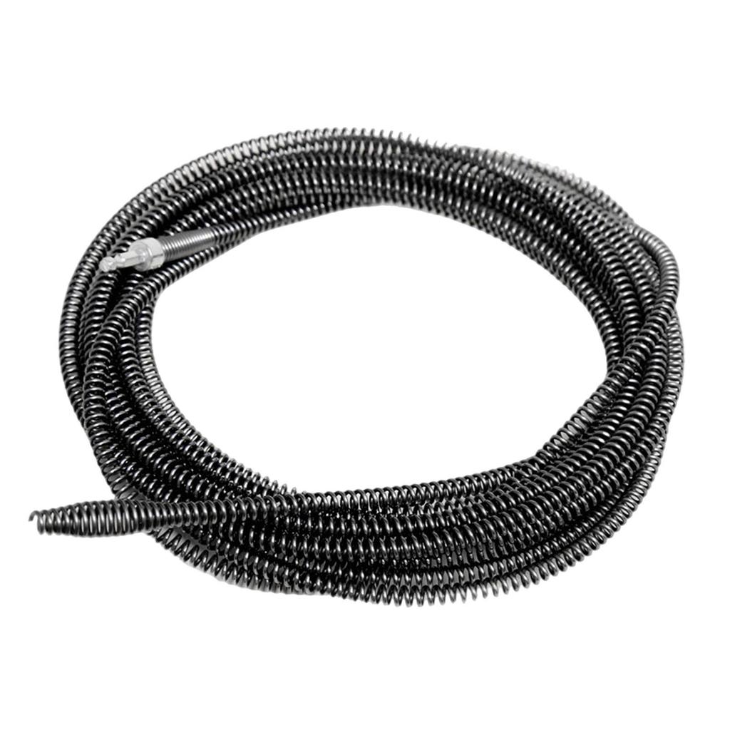 Cable Efficient Spring Steel Drain Cleaner Flexible Plumbing Auger Tool Metal Construction Suitable