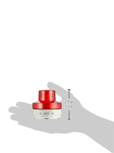 Nichido Industries Battery-Operated LED Rotating Light, Nico UFO, Red, Always On, NU-AR