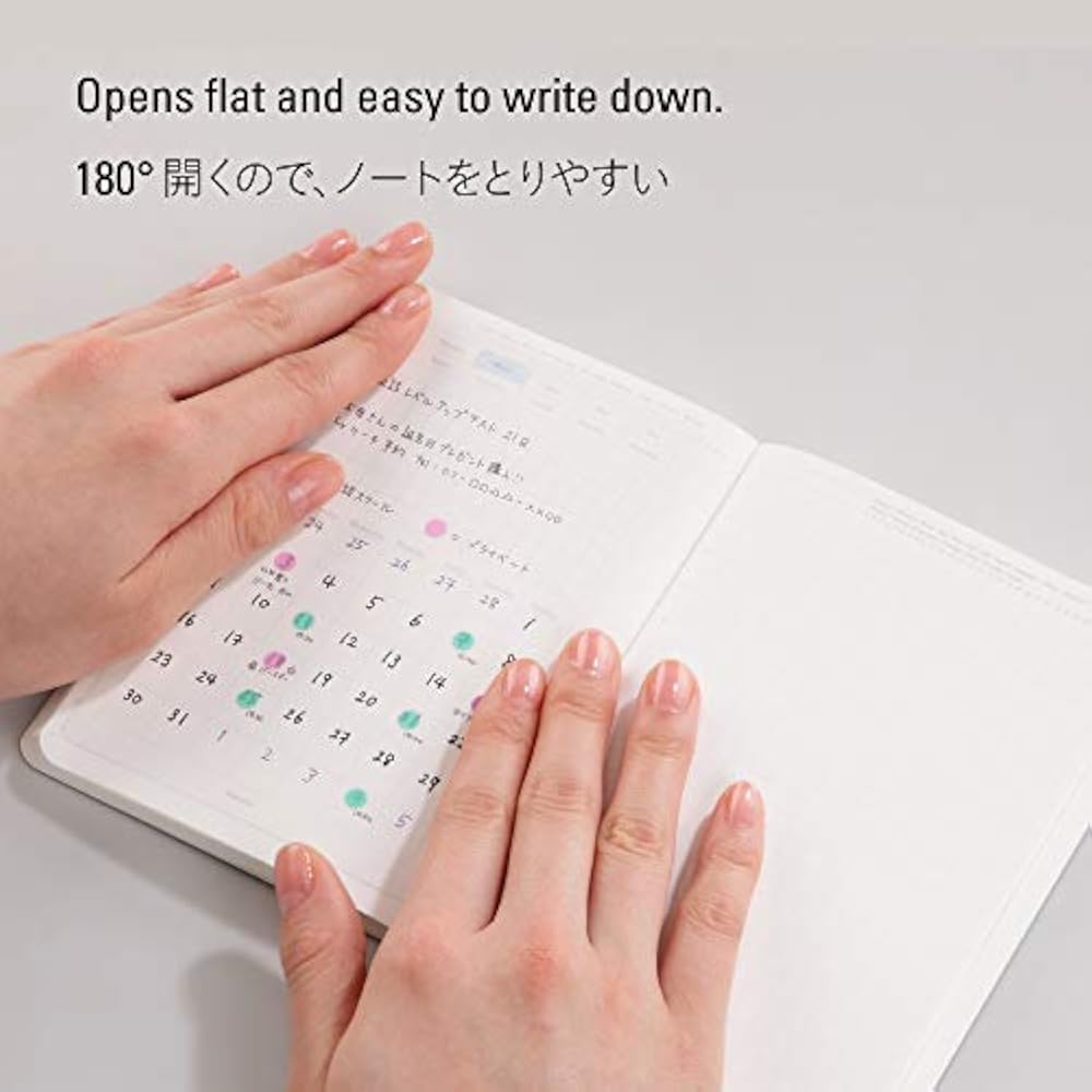Nitoms STALOGY Notebook A5 Grid 365 Days Note Black S4101