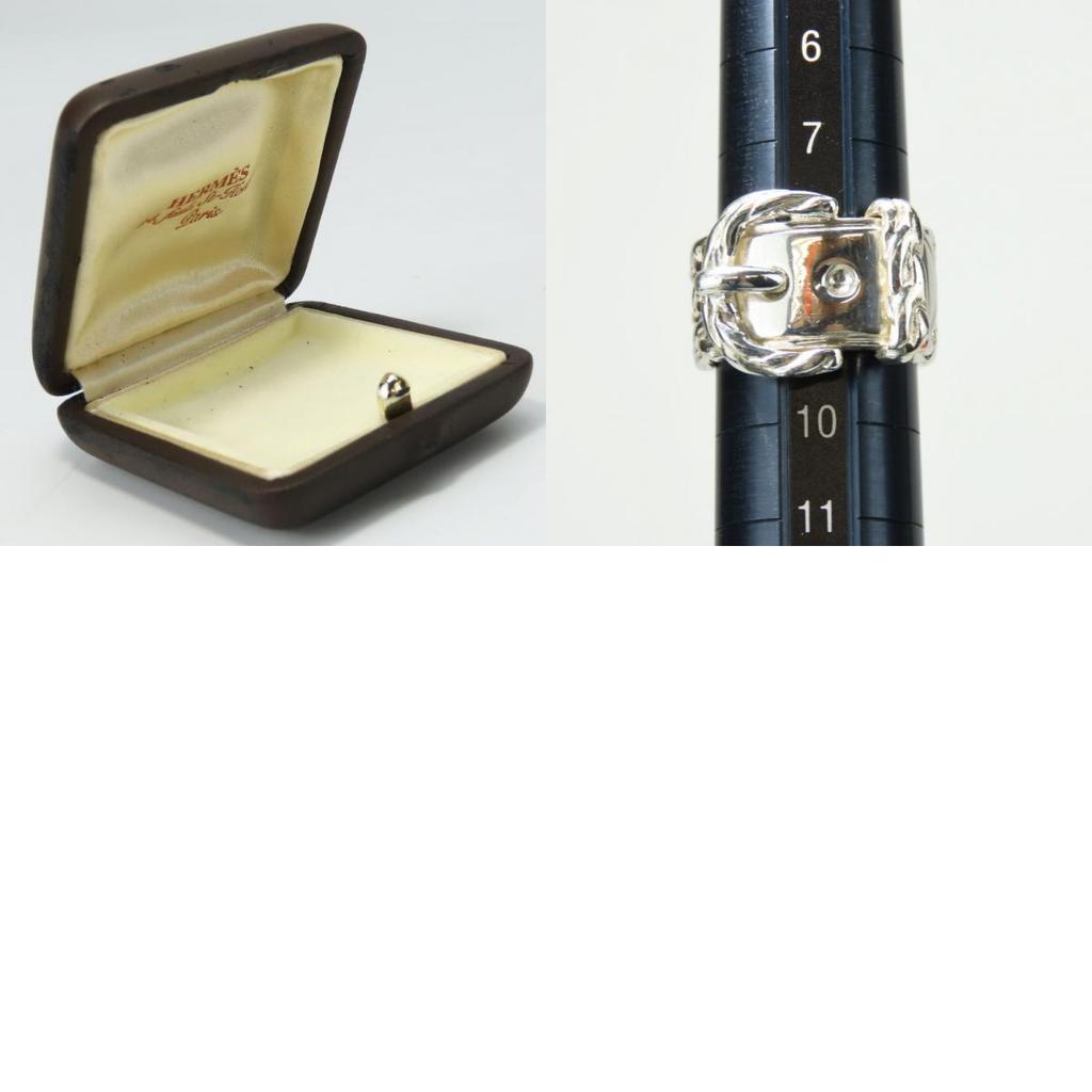 Used HERMES Ring Diane EU#49 51 Silver925 12.1g Silver Accessories